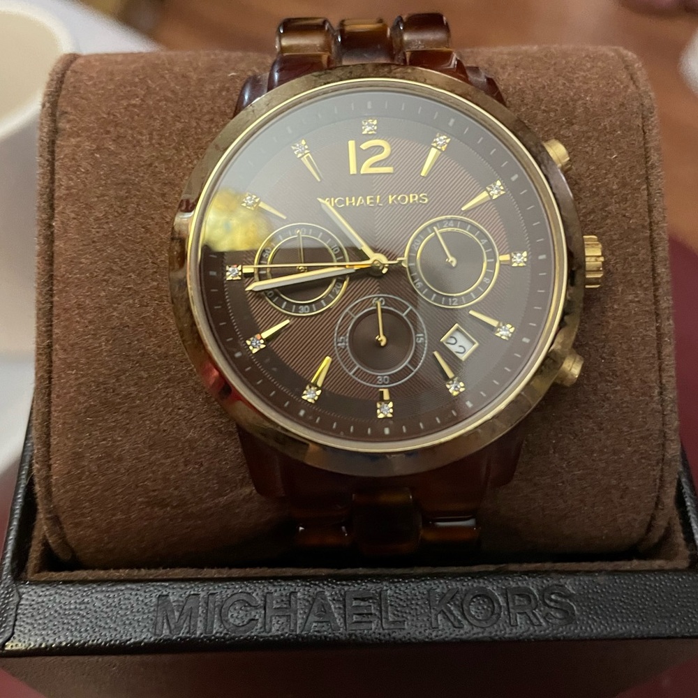 Michael Kors Women’s watch- Tortoise Shell & Gold